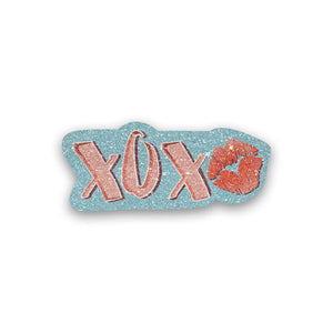 Xox Sticker Glitter Sticker waterproof vinyl decal for laptop, bike, car & bottle