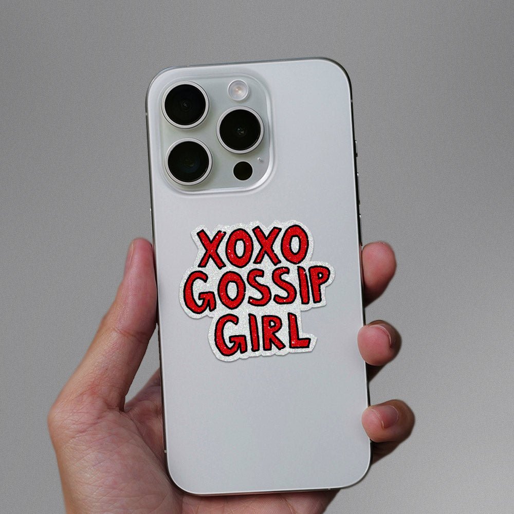 Xoxo Girl Glitter Sticker waterproof vinyl decal for laptop, bike, car & bottle