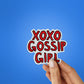 Xoxo Girl Glitter Sticker waterproof vinyl decal for laptop, bike, car & bottle