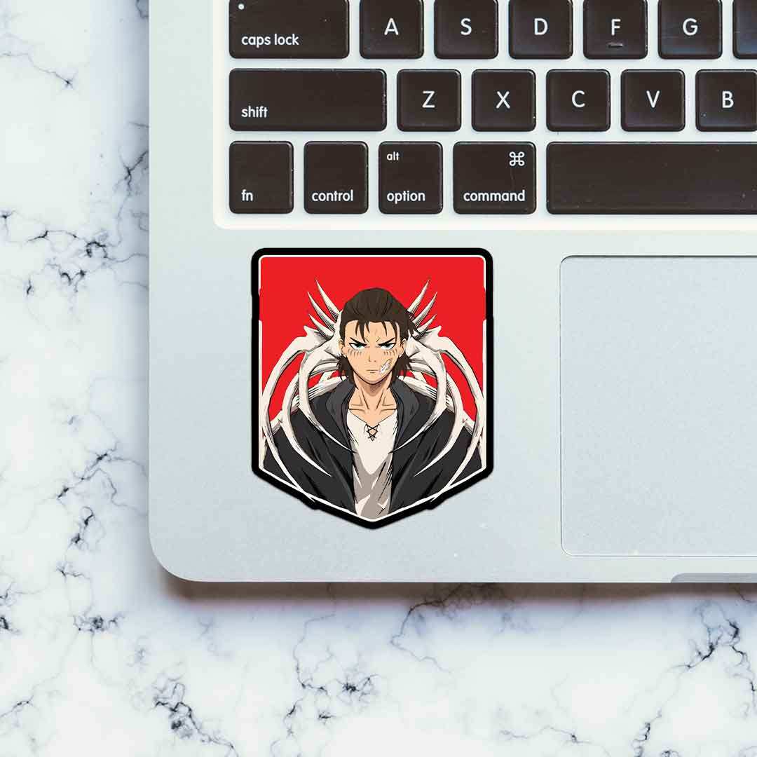 Yeager Sticker waterproof vinyl decal for laptop, bike, car & bottle