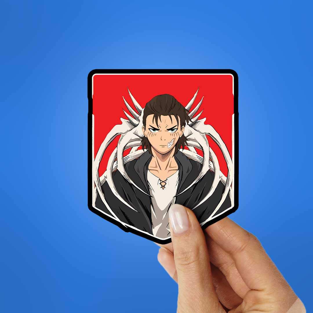 Yeager Sticker waterproof vinyl decal for laptop, bike, car & bottle
