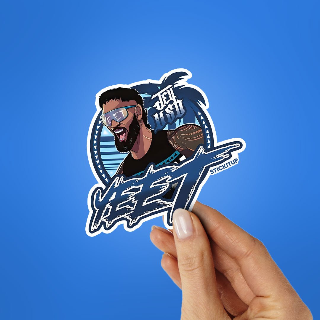 YEET Sticker waterproof vinyl decal for laptop, bike, car & bottle