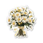 YELLOW FLOWERS Sticker waterproof vinyl decal for laptop, bike, car & bottle