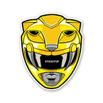 Yellow Ranger Sticker waterproof vinyl decal for laptop, bike, car & bottle
