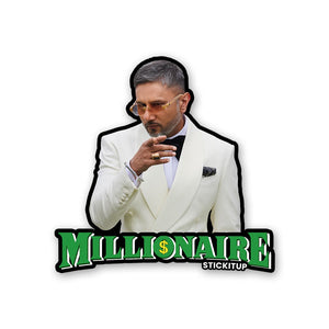 YO YO MILLIONAIR Sticker waterproof vinyl decal for laptop, bike, car & bottle