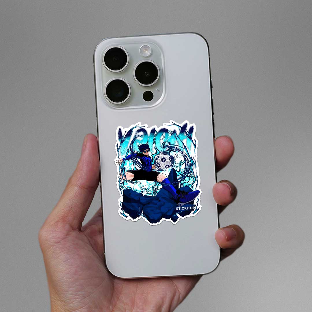Yoichi Blue Lock Sticker waterproof vinyl decal for laptop, bike, car & bottle