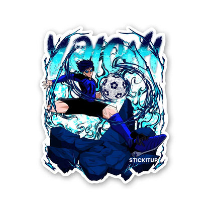 Yoichi Blue Lock Sticker waterproof vinyl decal for laptop, bike, car & bottle