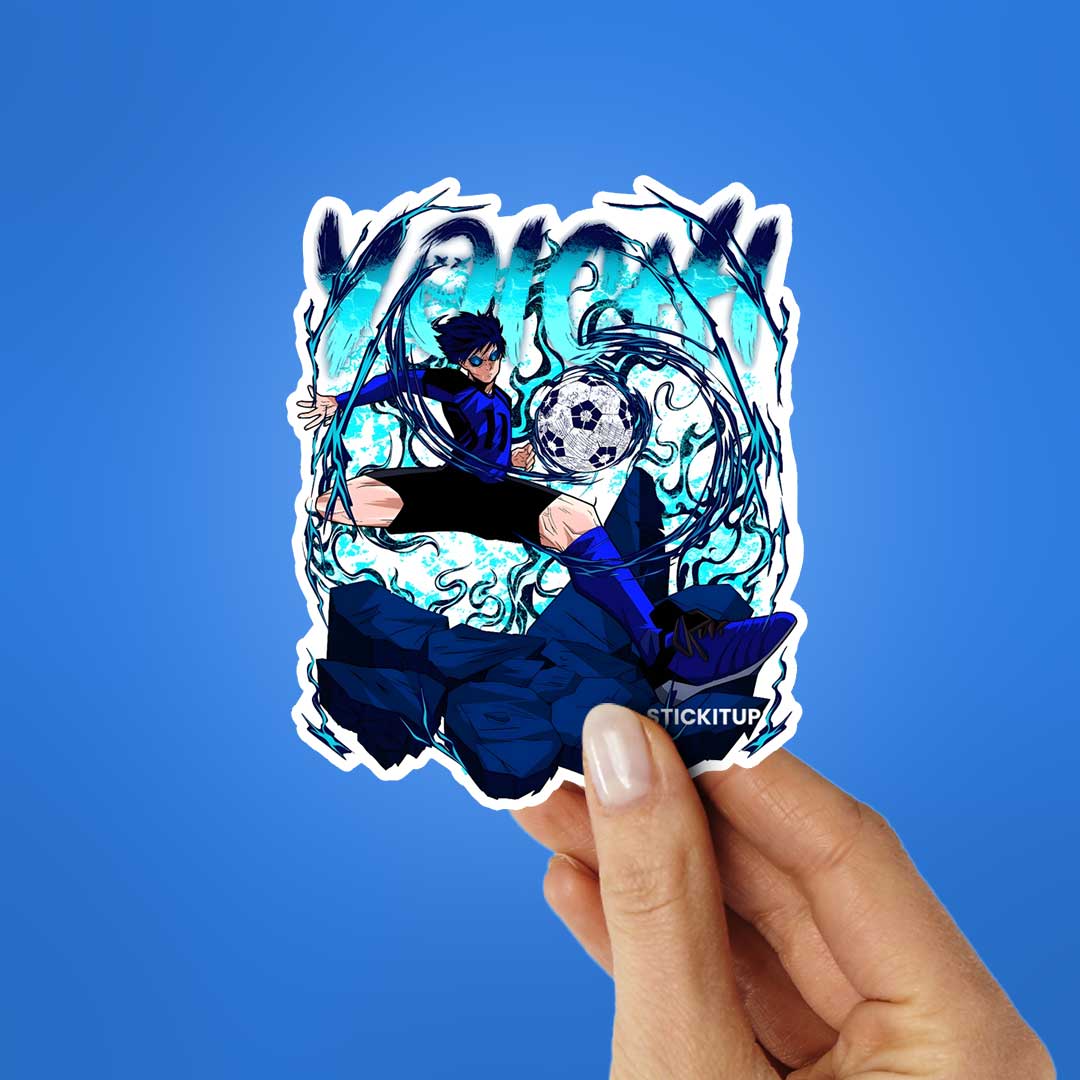 Yoichi Blue Lock Sticker waterproof vinyl decal for laptop, bike, car & bottle