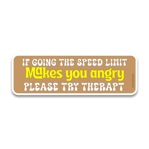 You Angry Bumper Sticker waterproof vinyl decal for laptop, bike, car & bottle