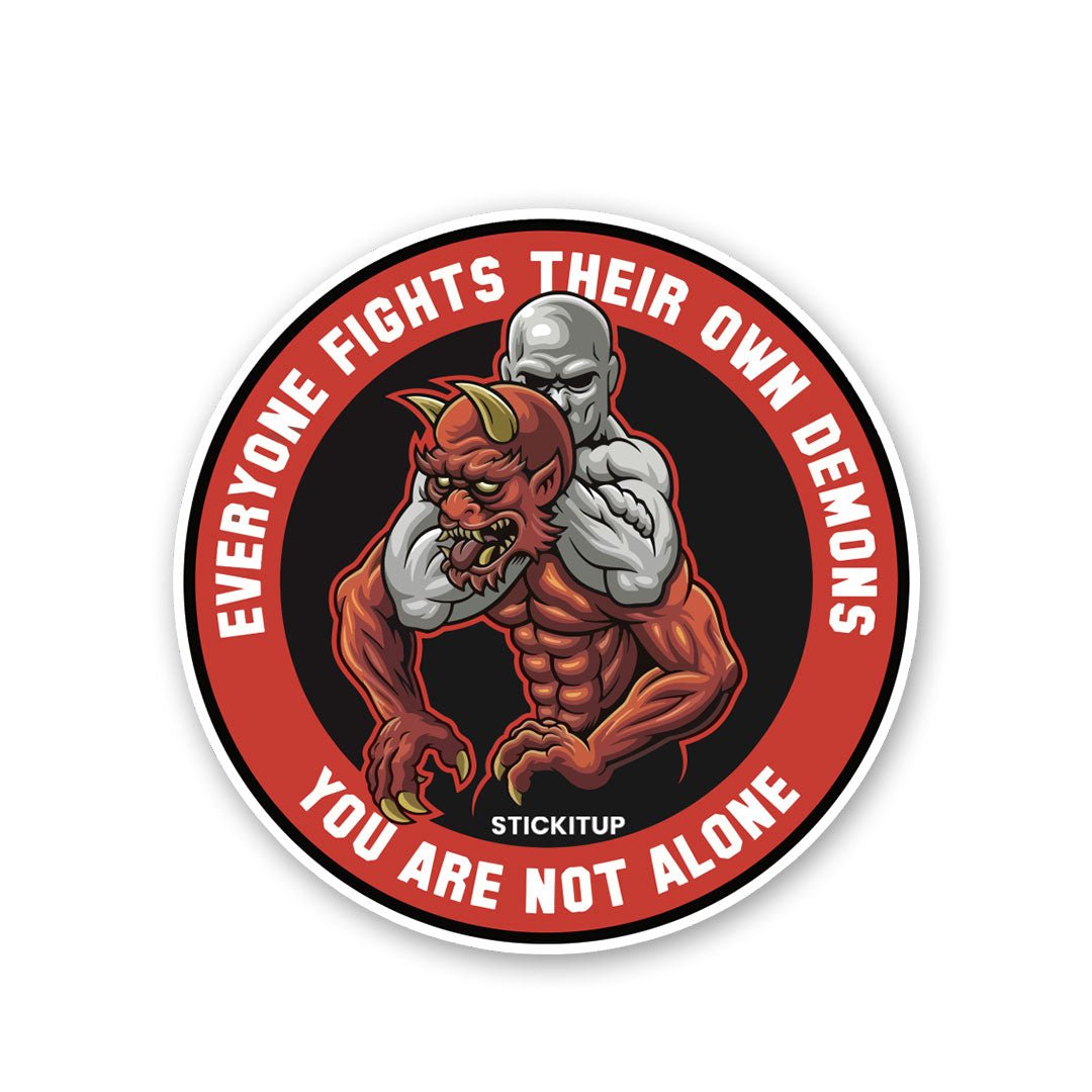 You Are not Alone Sticker waterproof vinyl decal for laptop, bike, car & bottle