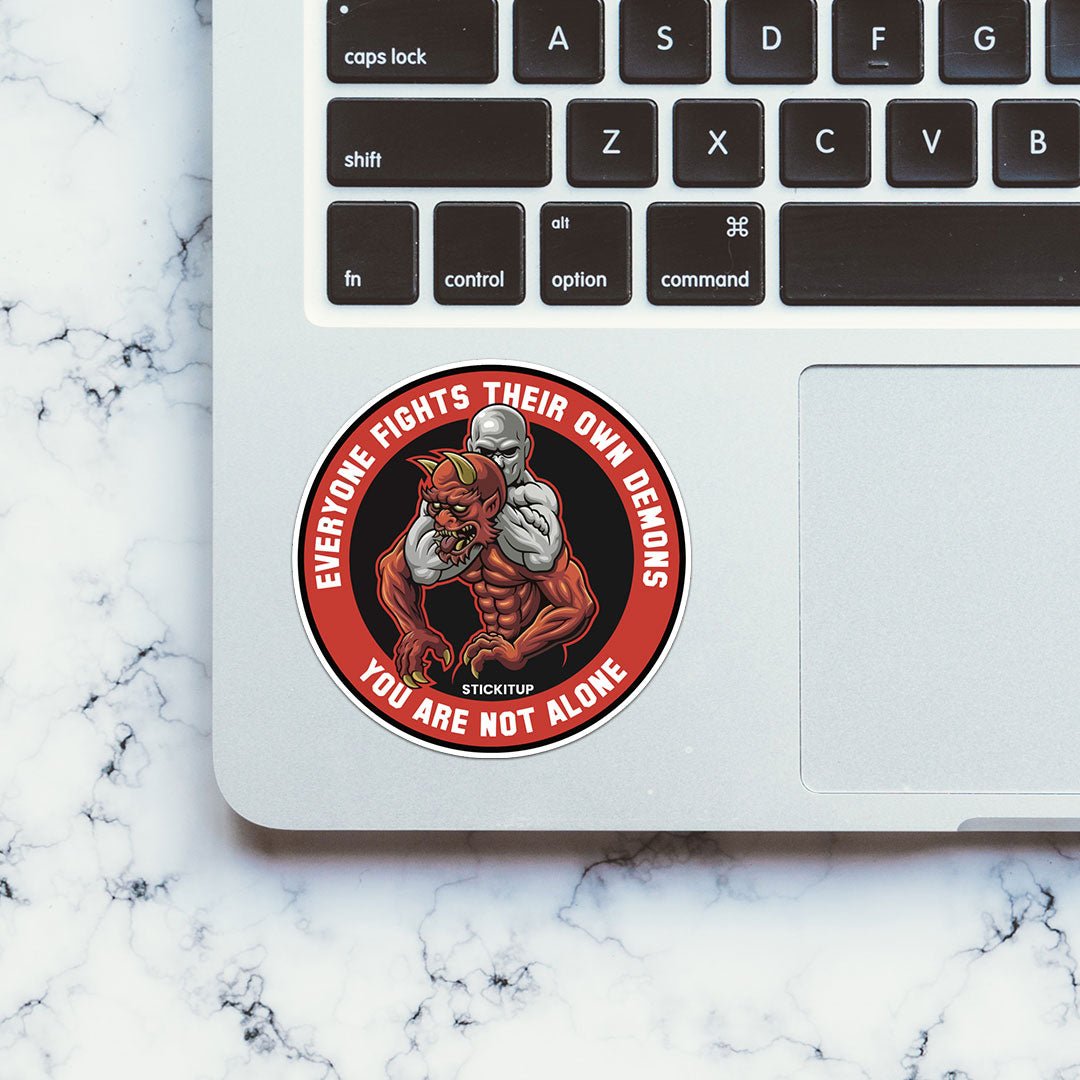 You Are not Alone Sticker waterproof vinyl decal for laptop, bike, car & bottle