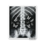 YOU GIVE ME BUTTERFLIES Sticker waterproof vinyl decal for laptop, bike, car & bottle