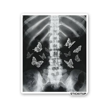 YOU GIVE ME BUTTERFLIES Sticker waterproof vinyl decal for laptop, bike, car & bottle