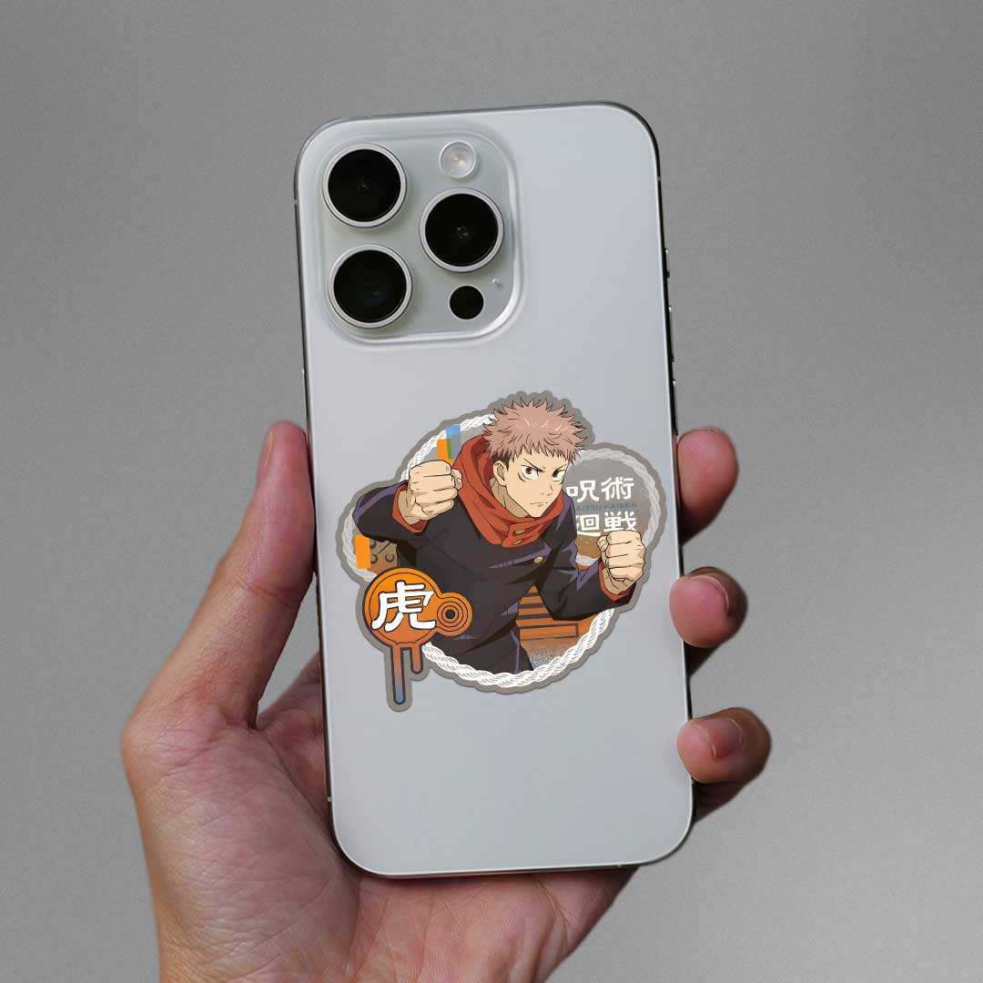 Yuji Itadori Sticker waterproof vinyl decal for laptop, bike, car & bottle