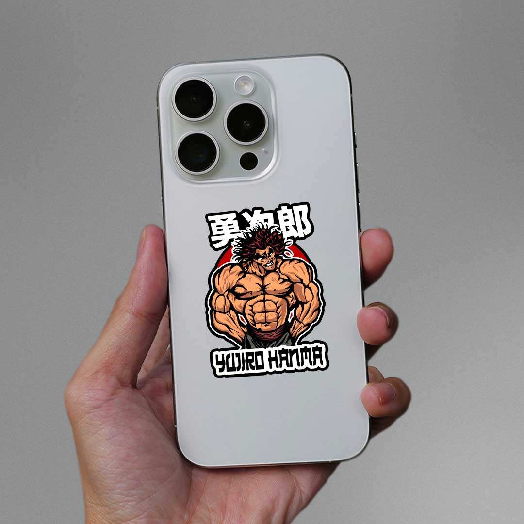 Yujiro Hanma Sticker waterproof vinyl decal for laptop, bike, car & bottle