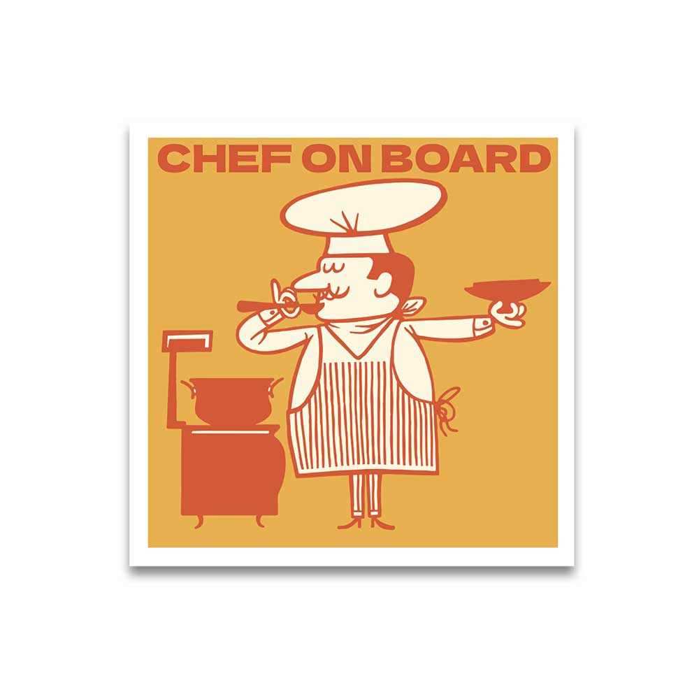 Chef onboard Reflective Sticker | STICK IT UP