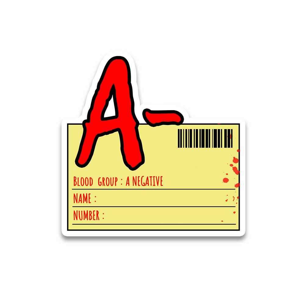 Blood group A Negative Reflective Sticker | STICK IT UP