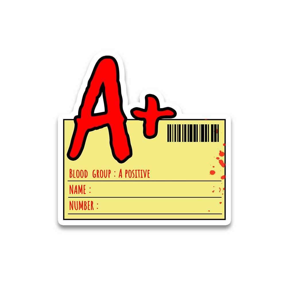 Blood group A positive Reflective Sticker | STICK IT UP