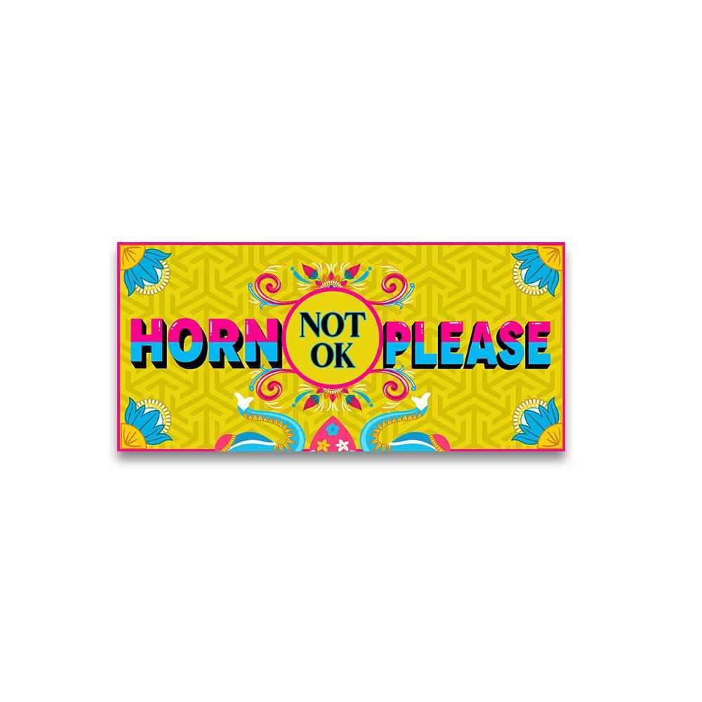 Horn not ok please Reflective Sticker | STICK IT UP