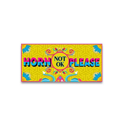 Horn not ok please Reflective Sticker | STICK IT UP