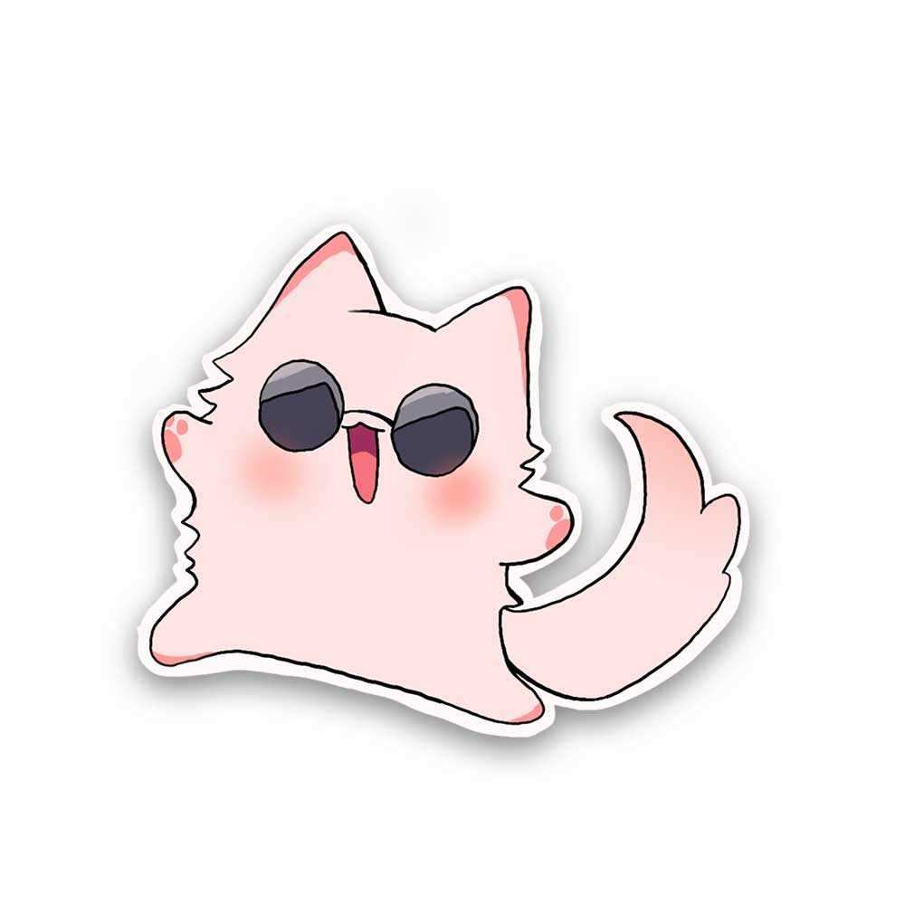 Cute cat Reflective Sticker | STICK IT UP