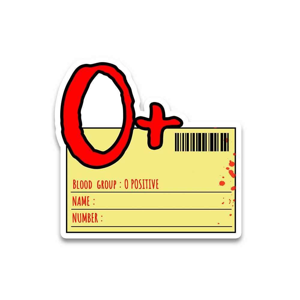 O Positive Reflective Sticker | STICK IT UP