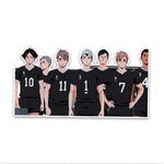Haikyuu Bumper Sticker waterproof vinyl decal for laptop, bike, car & bottle