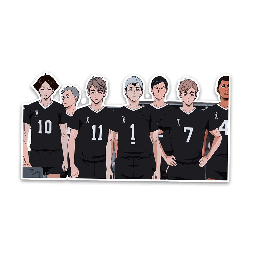 Haikyuu Bumper Sticker waterproof vinyl decal for laptop, bike, car & bottle