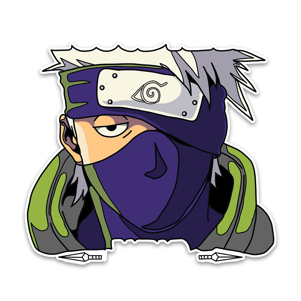 Kakashi Bumper Sticker waterproof vinyl decal for laptop, bike, car & bottle