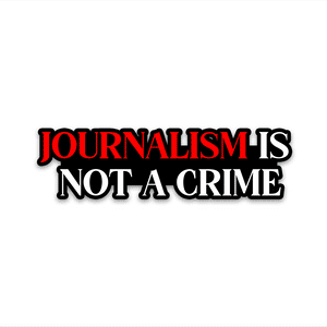 Journalism Bumper Sticker waterproof vinyl decal for laptop, bike, car & bottle