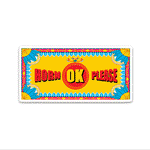 HORN OK PLEASE Bumper Sticker waterproof vinyl decal for laptop, bike, car & bottle