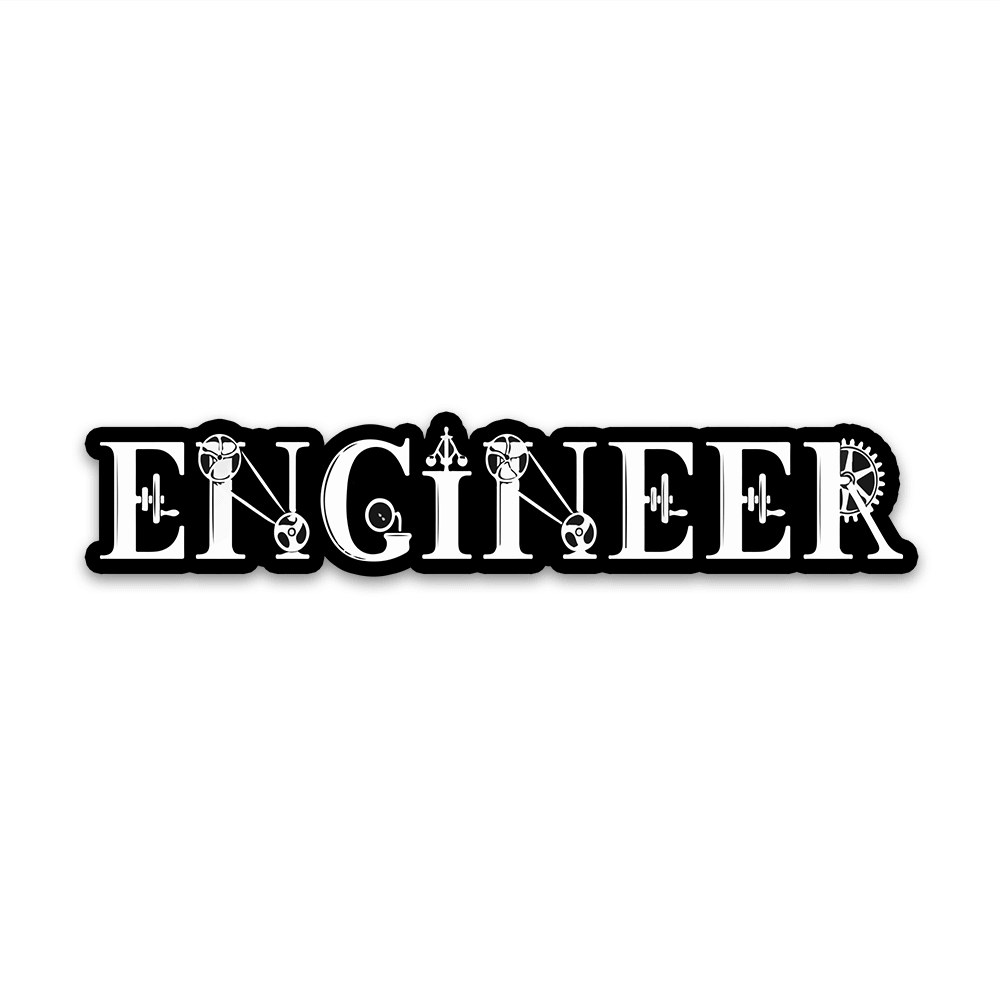 The Mighty ENGINEER Bumper Sticker - Bumper Sticker | STICK IT UP