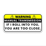 Warning!! If I Roll Into You Bumper Sticker waterproof vinyl decal for laptop, bike, car & bottle