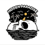 Hidden Paradise Bumper Sticker waterproof vinyl decal for laptop, bike, car & bottle