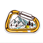 Window to mountains Bumper Sticker waterproof vinyl decal for laptop, bike, car & bottle