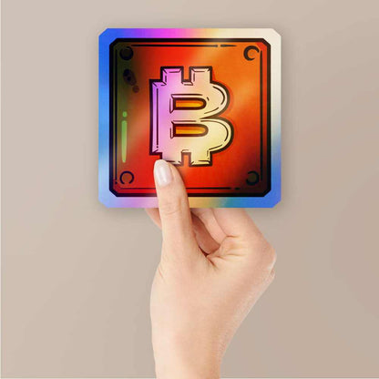 Bitcoin Holographic Stickers | STICK IT UP