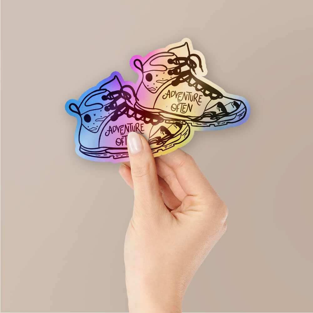 Adventure often Holographic Stickers | STICK IT UP