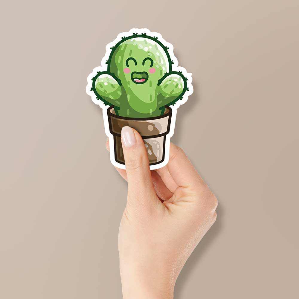 Hug me cactus Reflective Sticker | STICK IT UP