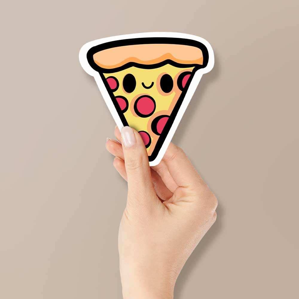 Cute Pizza Reflective Sticker | STICK IT UP