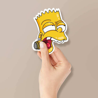 Smoking bart Reflective Sticker | STICK IT UP