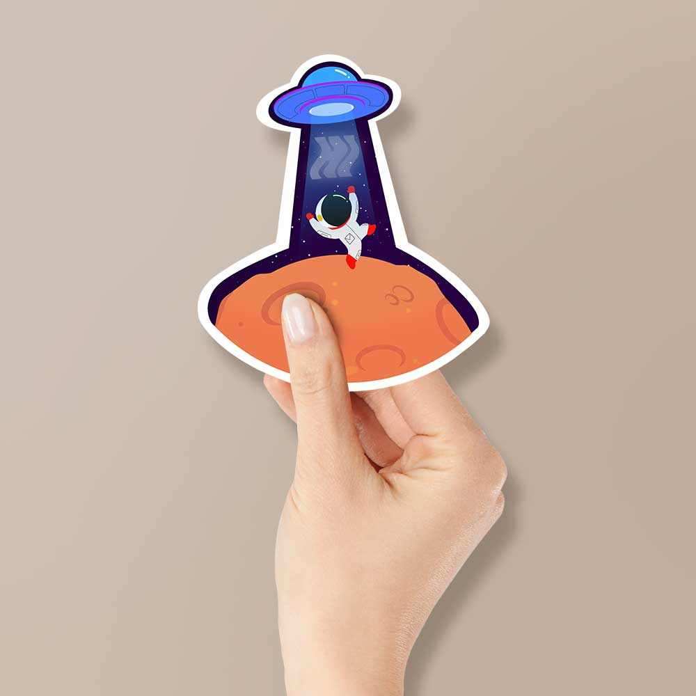 Alien abduction Reflective Sticker | STICK IT UP