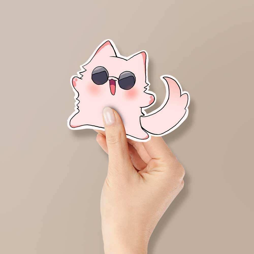 Cute cat Reflective Sticker | STICK IT UP