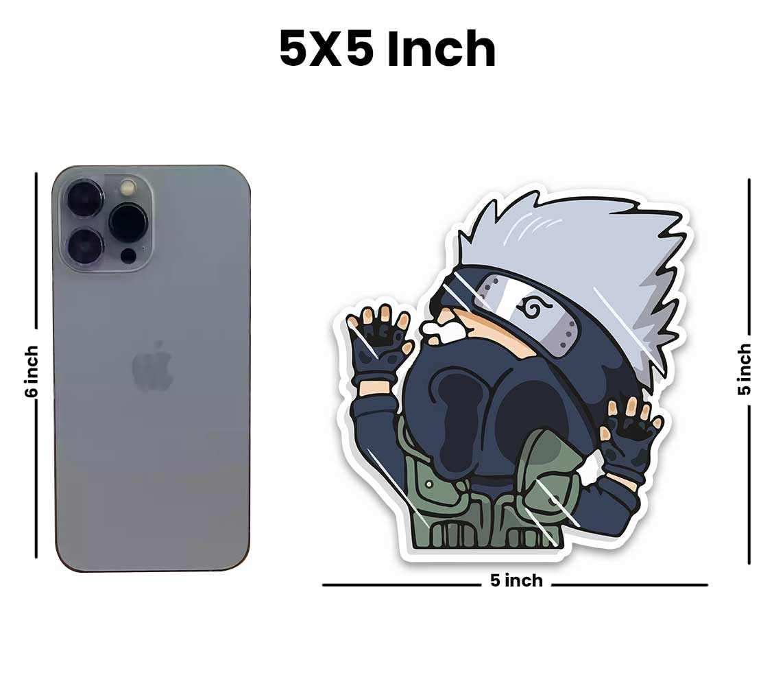 Flat face kakashi Reflective Sticker | STICK IT UP