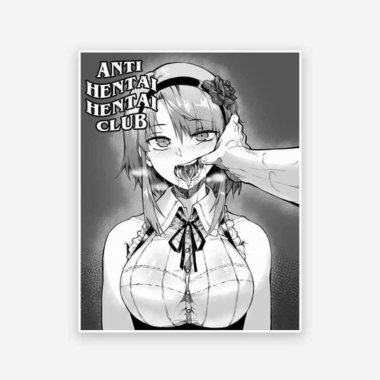 Anti Hentai Hentai Club sticker | STICK IT UP