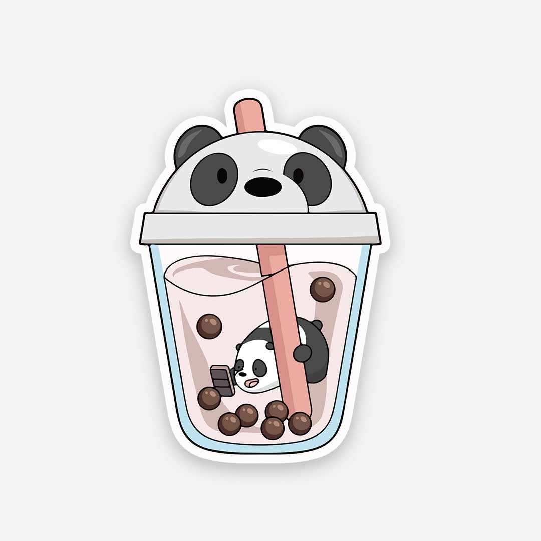 Panda Sipper sticker | STICK IT UP