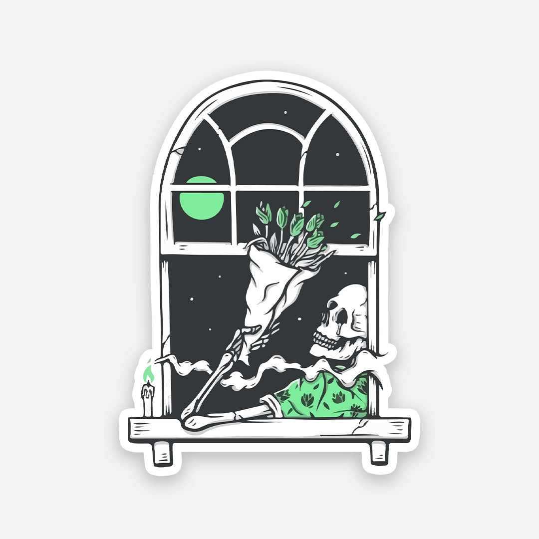 Flowers for the dead sticker | STICK IT UP