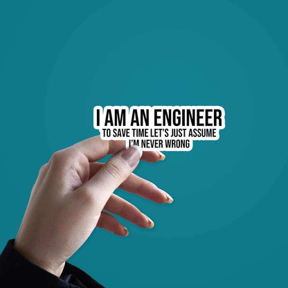 I'M AN ENGINEER sticker | STICK IT UP