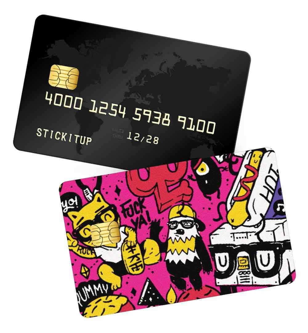 Fuck ya, bad boy credit card skin | STICK IT UP