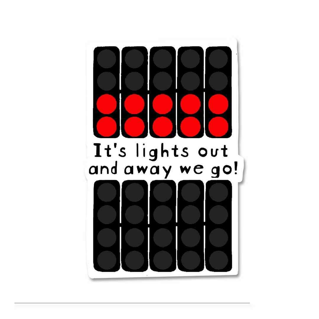 Its lights out Sticker | STICK IT UP