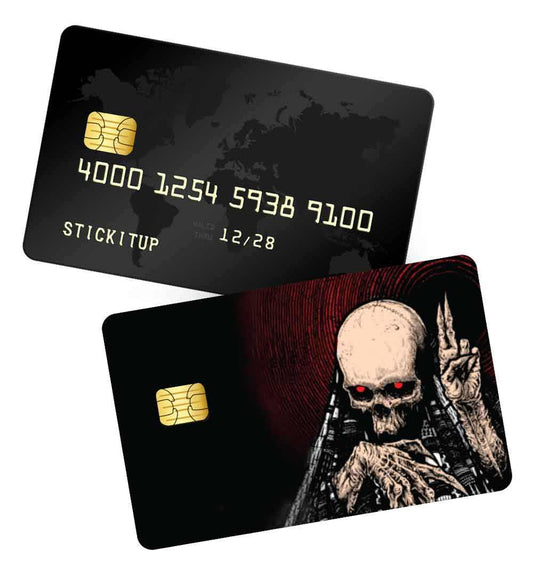 Gangster skeleton credit card skin | STICK IT UP